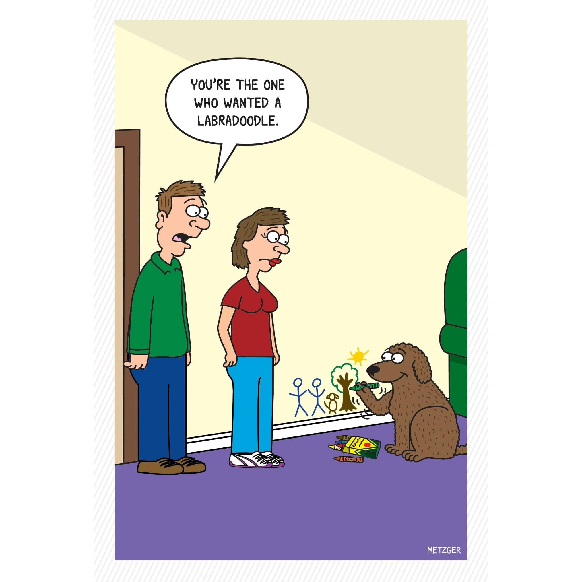 Funny doodle birthday card by Pictura featuring playful illustrations on an everyday greeting card.